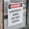 Signmission Unstable Area Do Not Enter Danger Sign, Vinyl Decal, 7in W x 10in L, 2PK OS-2PACK-DS-D-710-V-2162 - alternate 3